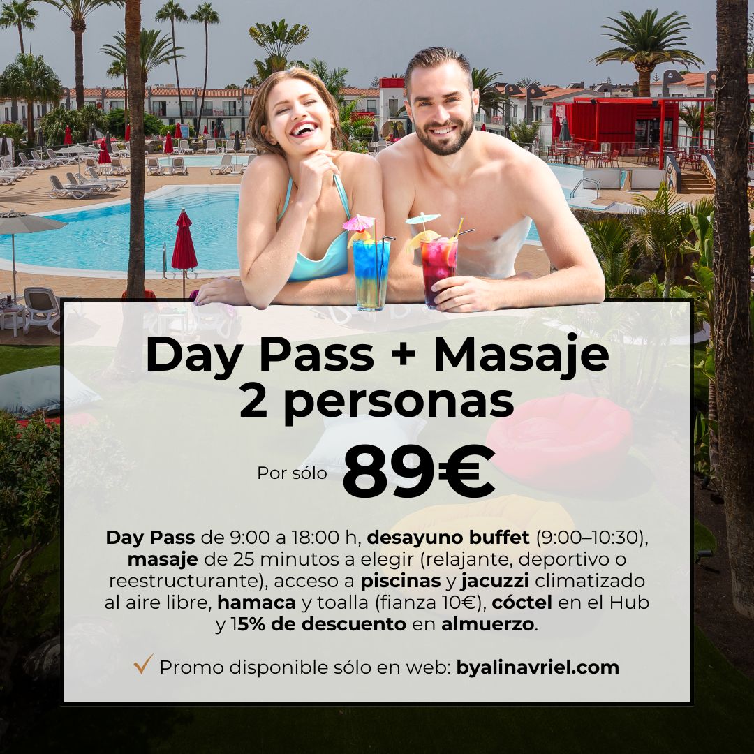 Promoción ByAlinaVriel - Day Pass Masaje - Playa del Inglés
